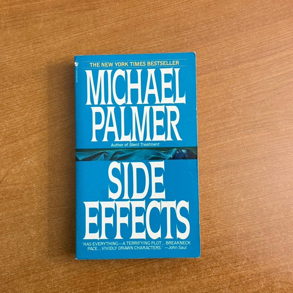Blue 'Side Effects' Book by Michael Palmer‎